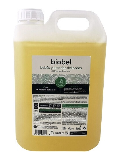 Detergente Liquido Bebes Piel Sensible Sin Perfume 5,08 L De Biobel
