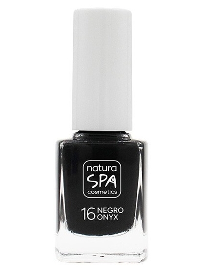 ESMALTE DE UÑAS 16 NEGRO ONYX NATURASPA DE NATURABIO COSMETICS