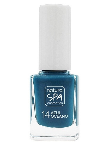 ESMALTE DE UÑAS 14 AZUL OCEANO NATURASPA DE NATURABIO COSMETICS