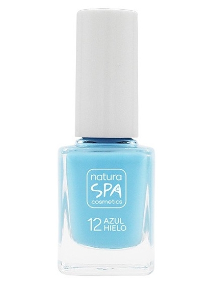 ESMALTE DE UÑAS 12 AZUL HIELO NATURASPA DE NATURABIO COSMETICS