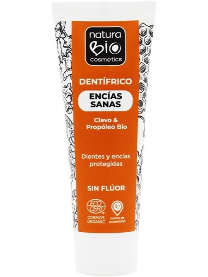 DENTIFRICO ENCIAS SANAS SIN FLUOR CLAVO Y PROPOLEO NATURABIO COSMETICS