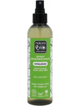 SPRAY CAPILAR DESENREDANTE VITALIDAD ALOE -MANZANA NATURABIO COSMETICS