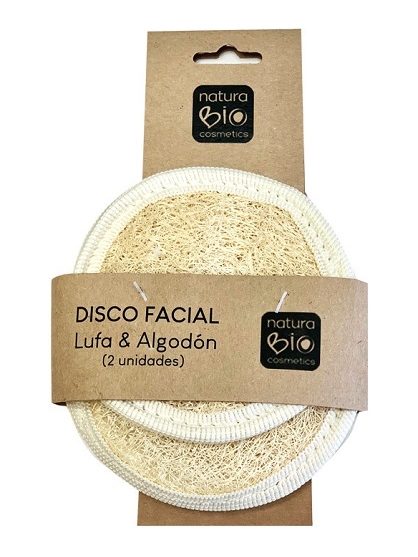 DISCOS FACIALES DE LUFA Y ALGODON NATURASPA DE NATURABIO COSMETICS