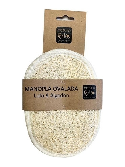 MANOPLA DE LUFA OVALADA NATURASPA DE NATURABIO COSMETICS