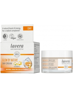 CREMA FACIAL DE DIA CON Q10 Y VITAMINA C GLOW BY NATURE DE LAVERA