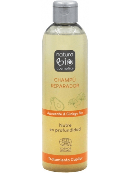 CHAMPU TRATAMIENTO REPARADOR AGUACATE Y GINKGO BIO NATURABIO COSMETICS