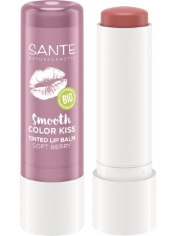 BALSAMO LABIAL CON COLOR 02 SOFT BERRY SMOOTH COLOR KISS DE SANTE