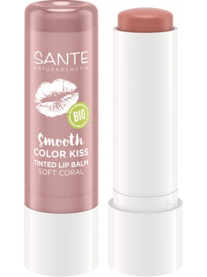 BALSAMO LABIAL CON COLOR 01 SOFT CORAL SMOOTH COLOR KISS DE SANTE