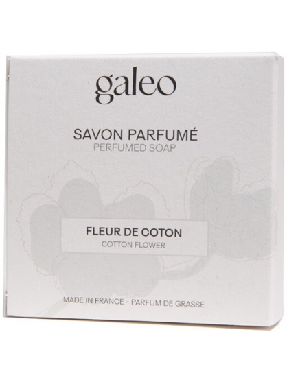 JABON EN PASTILLA PERFUMADA FLOR DE ALGODON DE GALEO