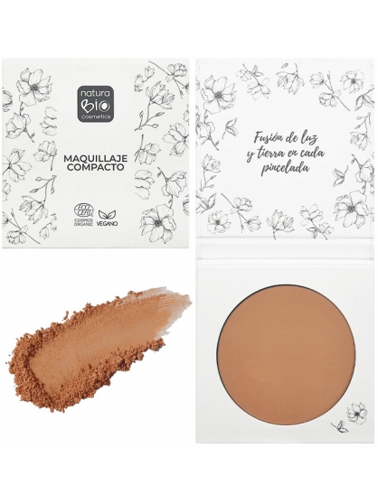 MAQUILLAJE EN POLVO COMPACTO 02 BEIGE ALBORAYA DE NATURABIO COSMETICS