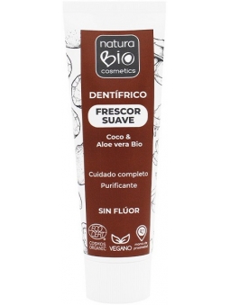 DENTIFRICO FRESCOR SUAVE SIN FLUOR ALOE VERA-COCO NATURABIO COSMETICS