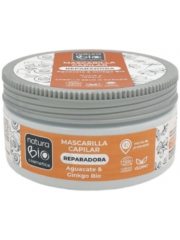 MASCARILLA CAPILAR REPARADORA AGUACATE Y GINKGO DE NATURABIO COSMETICS