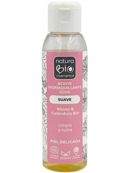 ACEITE DESMAQUILLANTE OJOS SUAVE RICINO-CALENDULA NATURABIO COSMETICS