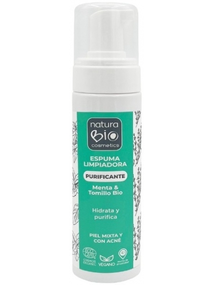 ESPUMA LIMPIADORA FACIAL PURIFICANTE DE NATURABIO COSMETICS