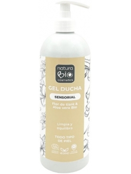 GEL DE DUCHA SENSORIAL FLOR TIARE Y ALOE VERA DE NATURABIO COSMETICS